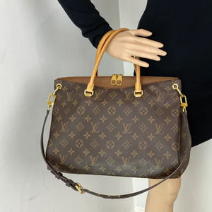 Authentic Lv Havane Brown Monogram Pallas 2way Bag - image 1